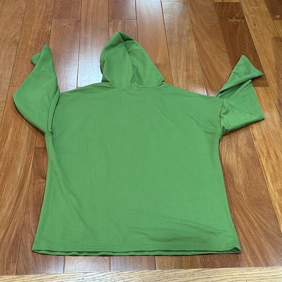 Misslook Fish Green Cotten Blend Long Sleeves hoodie size 3XL - Picture 4 of 7